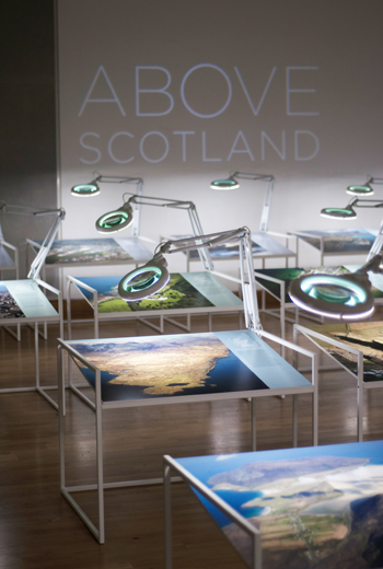 Above Scotland installation photography